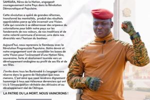 Message du camarade président 4 aoùt